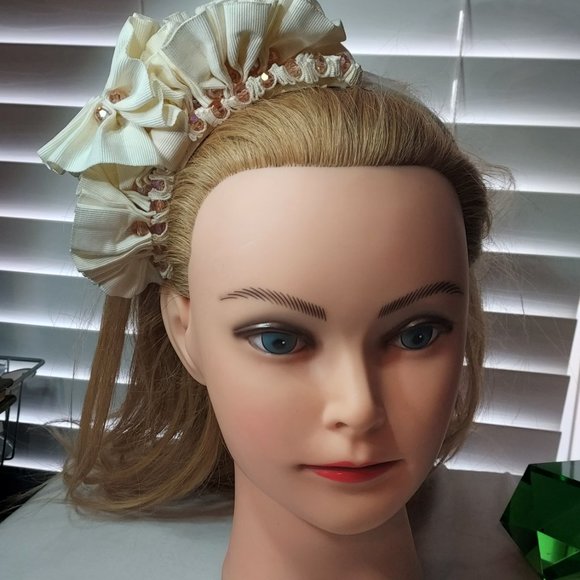 Mimco 1980's Peach and Cream Headband from 1980's - Picture 10 of 10